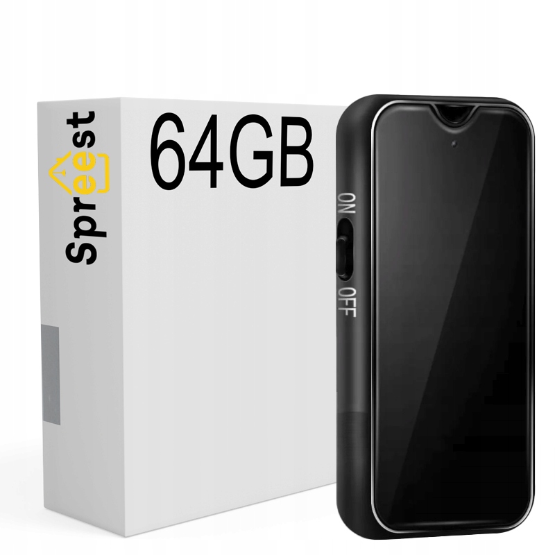 Spreest diktafón 64 GB VOICE LISTENING 500H SPY 144
